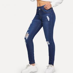 plus size jeans ripped jeans denim pants skinny OEM factory LILJ022
