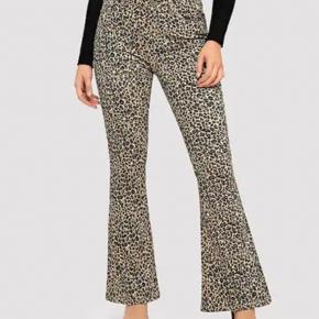 Wide leg pants leopard print boot cut ladies pants high waist pants  OEM factory LILB002