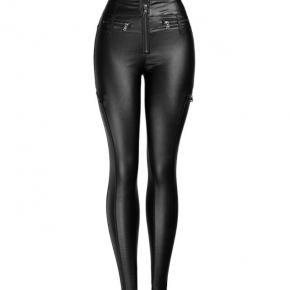 ladies pants PU leather skinny pants women long pants  OEM factory LILB005